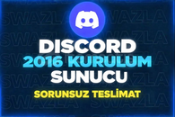⭐ 2016 KURULUM DİSCORD SUNUCU ⭐