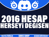 ❤️2016 Kurulum⭐Herşeyi Değişen⭐Discord Hesap❤️