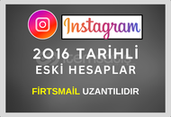 2016 TARİHLİ İG HESABI // FİRTSMAİL UZANTILI 2016 TARİHLİ İG HESABI // FİRTSMAİL UZANTILI