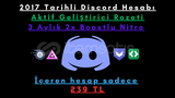 2017 Hesap + Bot Dev + 3 Aylık Nitro