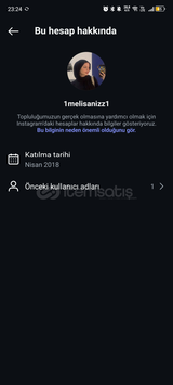 ✴️ | 2018 Tarihli Kız Hesabı