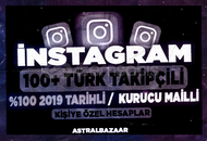 2019 | 100+Türk Takipçili | Hesaplar
