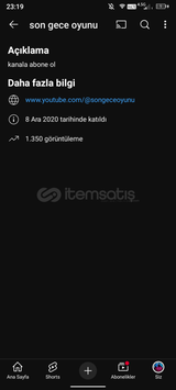 2020 tarihli yt kanalı