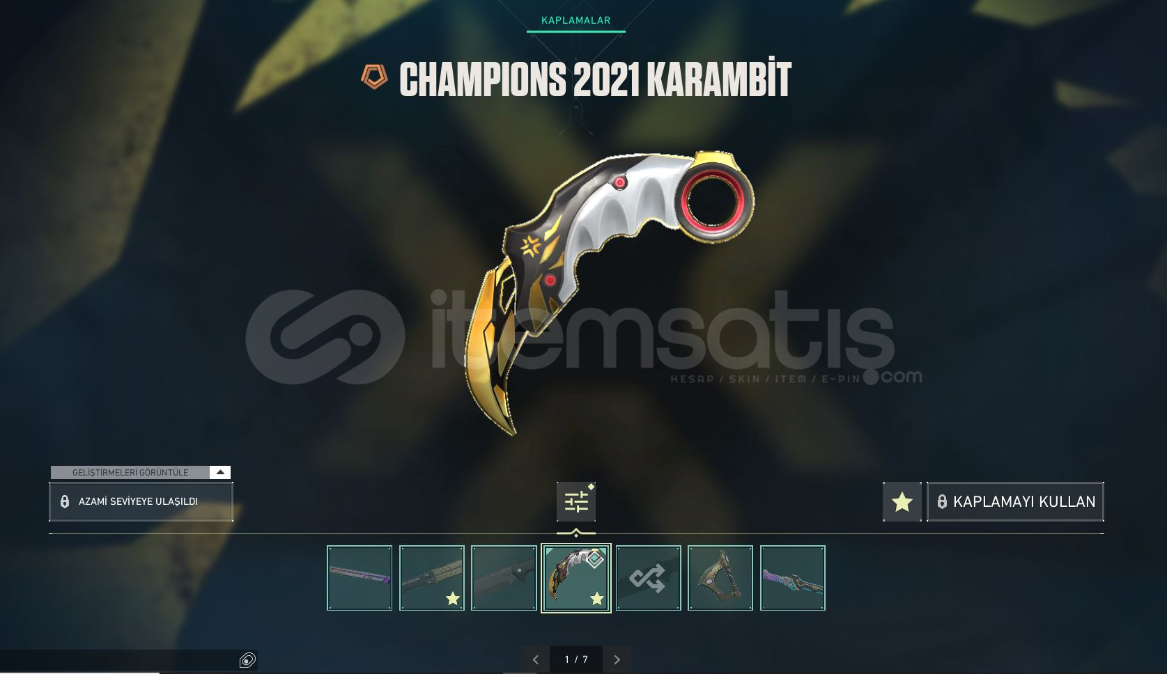 SON FİYAT! 2021 champ karambit + full SON FİYAT! 2021 champ karambit + full