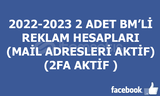 2022-2023 2 ADET BM Lİ REKLAM HESAPLARI