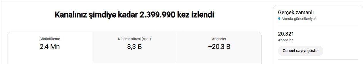 20.3K Aboneli İspanyolca Youtube Kanalı 20.3K Aboneli İspanyolca Youtube Kanalı