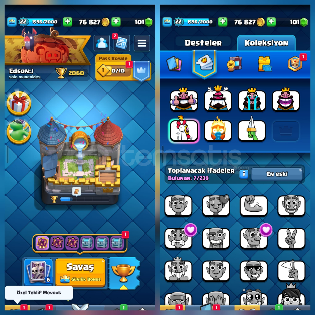 2060Kupa 53Kart 7İfade 1Kule 2060Kupa 53Kart 7İfade 1Kule