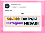 20K Takipçili Eski Tarihli Hesaplar