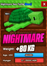 ⭐20S NiGHTMARE SEA TURTLE ⭐GROW A GARDEN PET