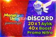 20X DİSCORD NİTRO PROMO KOD+GARANTİ