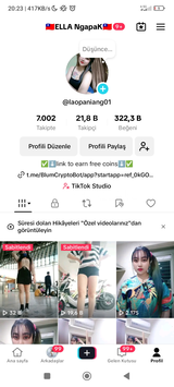 21,8 k tik tok hesabı 