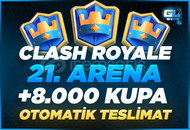 ⭐ [21. ARENA} Clash Royale +8.000 Kupa Random ⭐