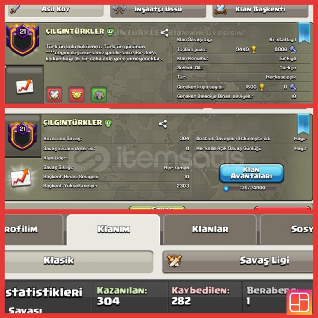 21 LVL⚡ MÜKEMMEL KLAN 21 LVL⚡ MÜKEMMEL KLAN