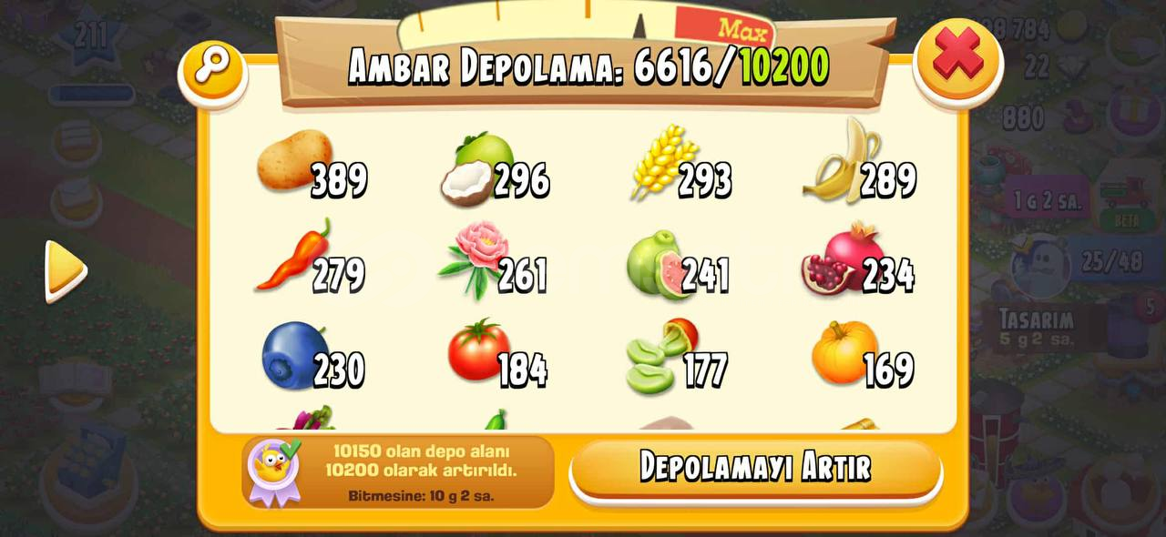 ⭐211 SEVİYE⭐ KUSURSUZ HAYDAY HESABI⭐ ⭐211 SEVİYE⭐ KUSURSUZ HAYDAY HESABI⭐