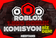 ⭐(2144) 1500 Robux + KOMİSYON BİZDEN
