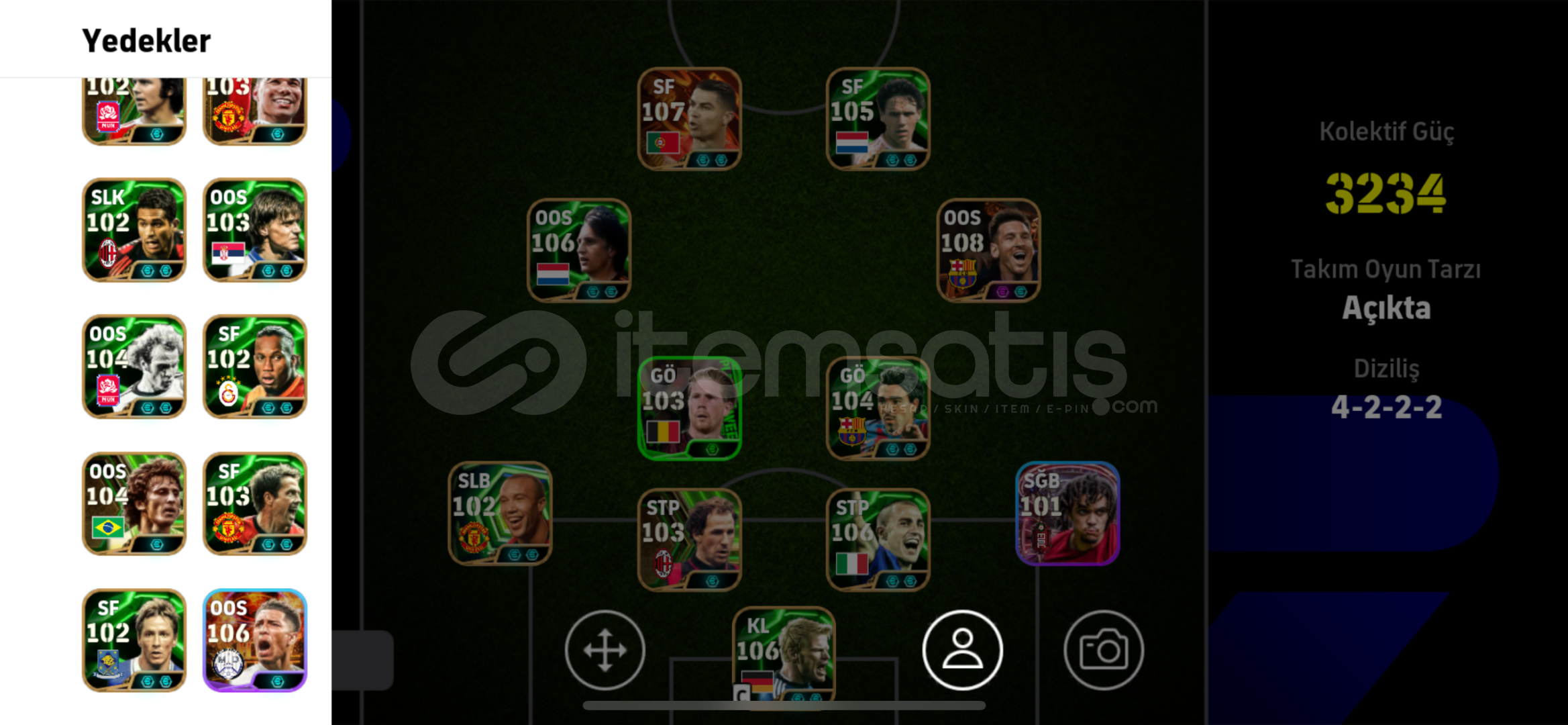 2200 MC 3234 KG BOMBACI 108 MESSİ 107 RONALDO  2200 MC 3234 KG BOMBACI 108 MESSİ 107 RONALDO