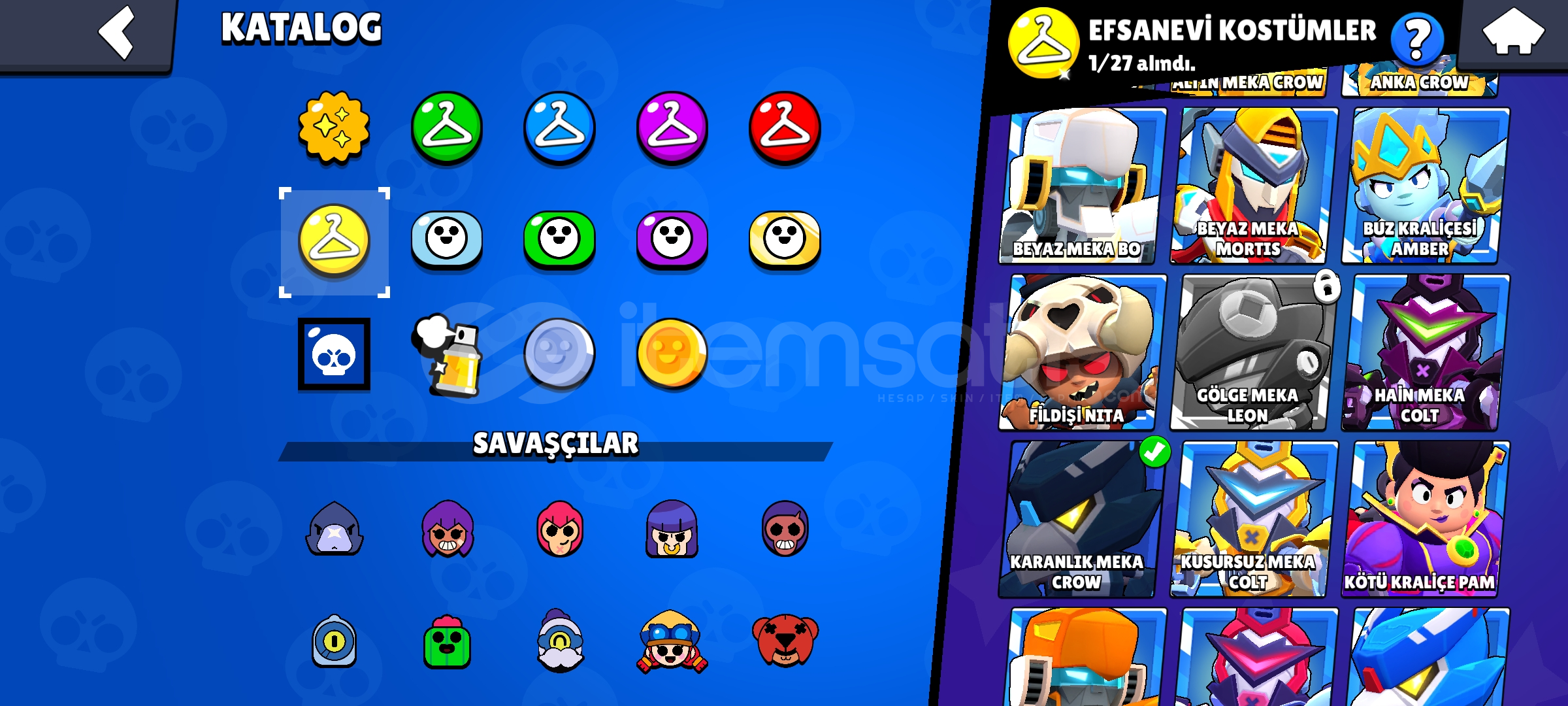 ✨ 21K HESAP 57 KARAKTER KABUS SANDY MEKA CROW ✨ ✨ 21K HESAP 57 KARAKTER KABUS SANDY MEKA CROW ✨