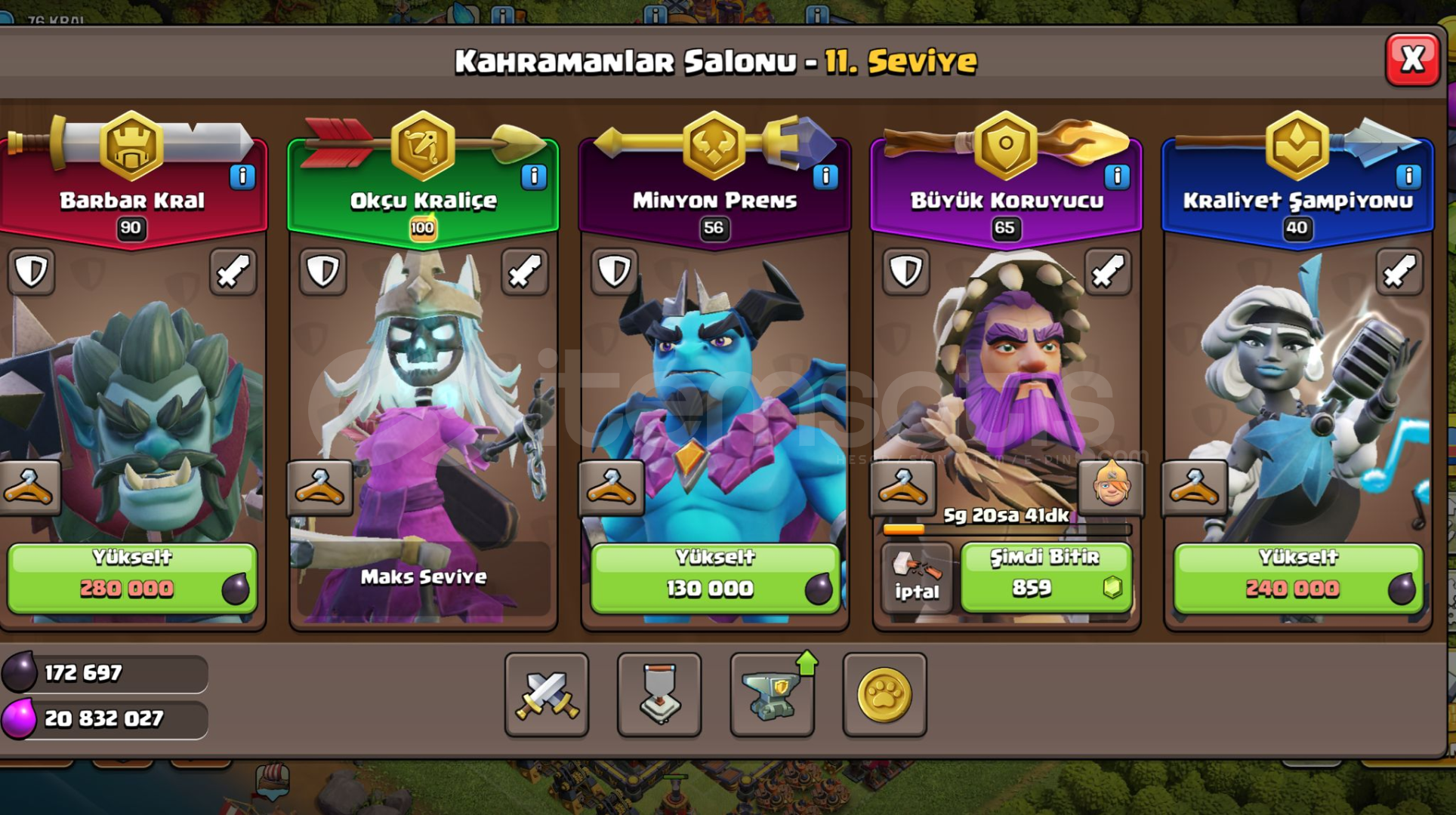 TH 17 ⚡️ 220 SEVİYE MAXA YAKIN HESAP