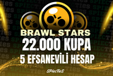 ⭐️22.000 KUPA 5 EFSANEVİLİ HARIKA HESAP⭐️