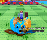 ⭐ 220K DPS DIAMOND-GOLD KING LEMONE 5 LEVEL⭐