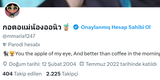 2225 TAKİPÇİLİ TWİTTER HESABI