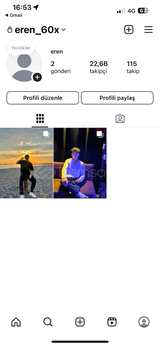 22.6 BİN TAKİPÇİLİ İNTGRAM HESABI