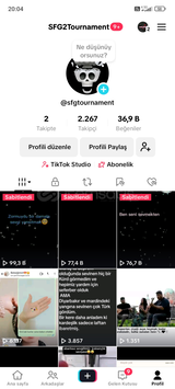 2267 Takipçi 36.9K Beğenili TikTok Hesabı 