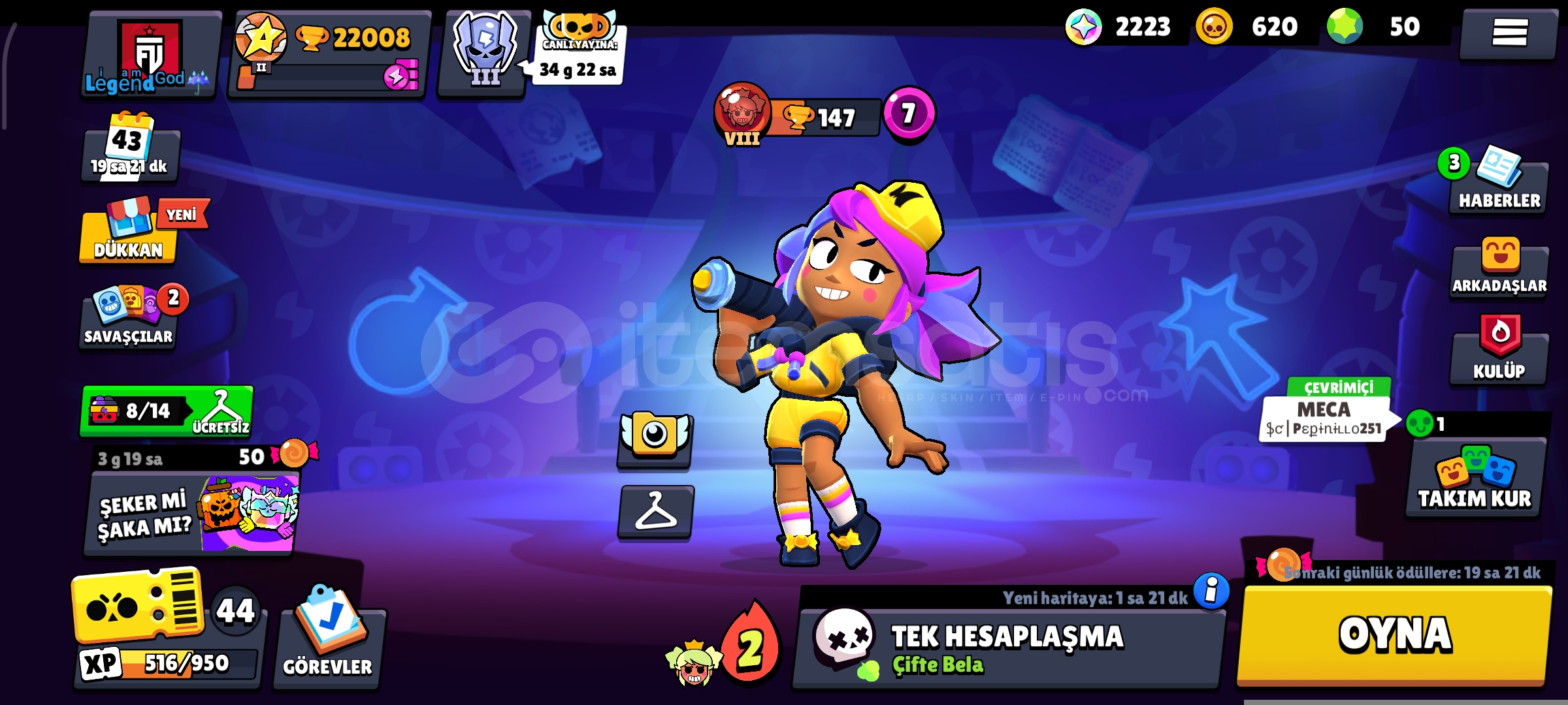 22k 150+ skinli hesap  22k 150+ skinli hesap