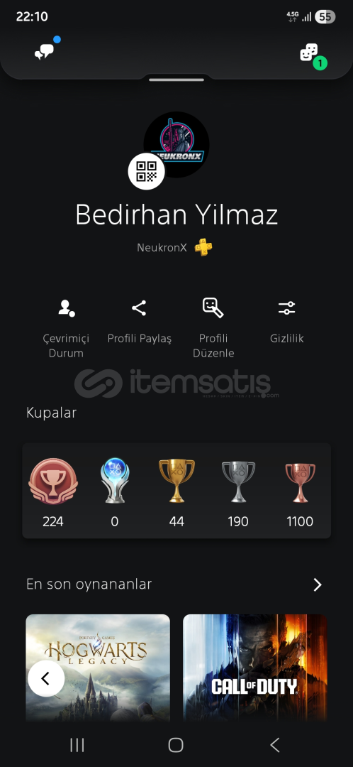 230+ OYUNLU PS HESABI  230+ OYUNLU PS HESABI