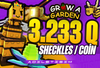 ⭐+3.233Q COİN⭐GROW A GARDEN SHECKLES