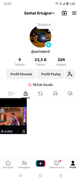 23.3K LIK AKTİF CANLI YAYIN TİKTOK HESABI