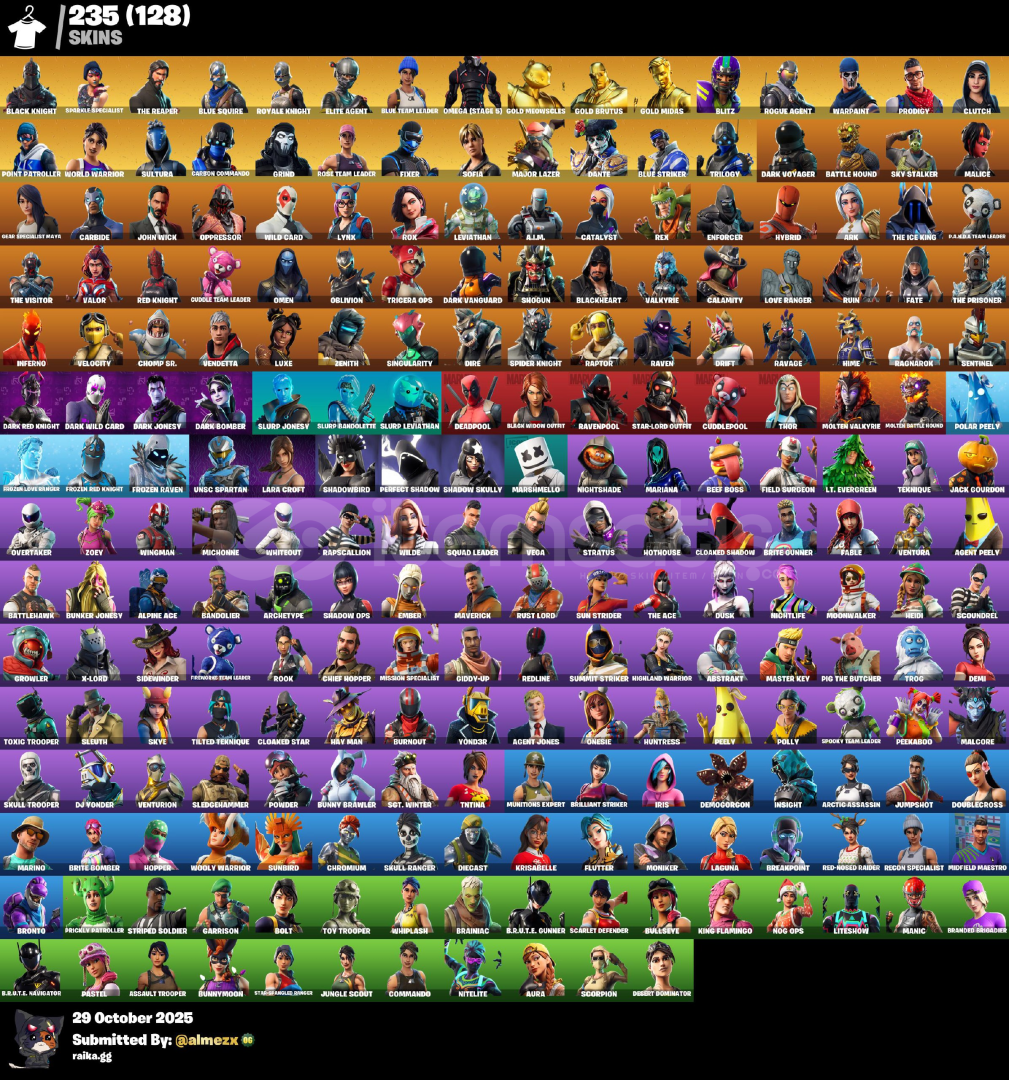 235 SKİN BLACK KNİGHT 130 SHOP ÖMÜRLÜK MAİLLİ 235 SKİN BLACK KNİGHT 130 SHOP ÖMÜRLÜK MAİLLİ