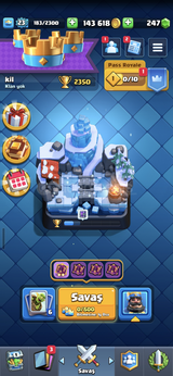 ⭐️2350 Kupa⭐️57 Kart⭐️isim değişikliği⭐️