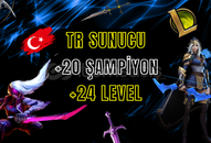 ⭐TR ➜ +24 LVL +20 ŞAMPİYONLU HESAP !