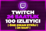 ⭐️[24 SAAT] 100 TWİTCH CANLI YAYIN İZLEYİCİ⭐️