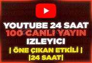 ⭐️[24 SAAT] 100 YOUTUBE CANLI YAYIN İZLEYİCİ⭐️