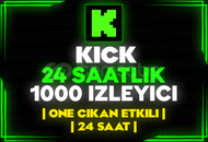 ⭐️[24 SAAT] 1000 KİCK CANLI YAYIN İZLEYİCİ⭐️