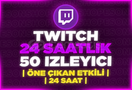 ⭐️[24 SAAT] 50 TWİTCH CANLI YAYIN İZLEYİCİ⭐️