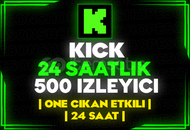 ⭐️[24 SAAT] 500 KİCK CANLI YAYIN İZLEYİCİ⭐️