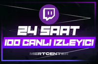 ⭐[24 SAAT] TWİTCH 100 CANLI YAYIN İZLEYİCİ⭐