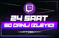 ⭐[24 SAAT] TWİTCH 50 CANLI YAYIN İZLEYİCİ⭐