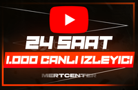 ⭐[24 SAAT] YOUTUBE 1.000 CANLI YAYIN İZLEYİCİ⭐