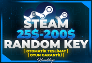 ⭐️25$ - 200$ [1000₺ - 8000₺] STEAM RANDOM KEY