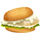 25 Adet Balık Burger