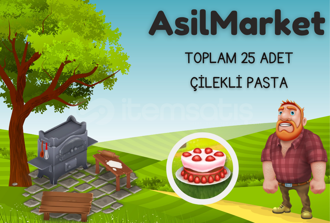 ⭐25 ADET ÇİLEKLİ PASTA⭐ ⭐25 ADET ÇİLEKLİ PASTA⭐