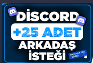 ⭐️ 25 Adet Discord Arkadaşlık İsteği ⭐️