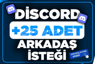 ⭐️ 25 Adet Discord Arkadaşlık İsteği ⭐️