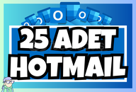⭐️ 25 ADET HOTMAIL HESABI + GARANTİ ⭐️