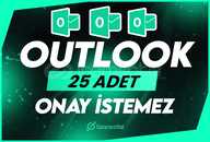 ⭐ 25 Adet Outlook / Hotmail ⭐ Onay İstemez