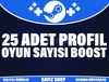 25 Adet Profil Oyun Sayısını Yükselten Oyun Key